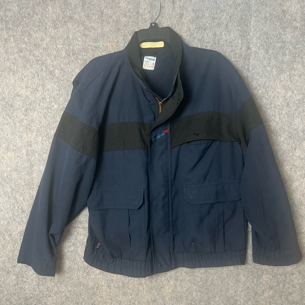Workrite Fr Men's‎ Medium lightweight Navy fire resistant work Jacket